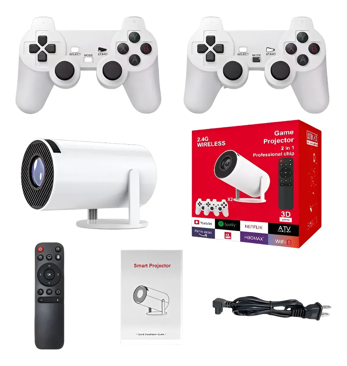 Proyector Gamer HY300 MAX 4K | WiFi 5G + Bluetooth 5.0 | 180°