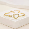 Brazalete Corazón Infinito 💖 Ajustable + Caja de regalo 🎁