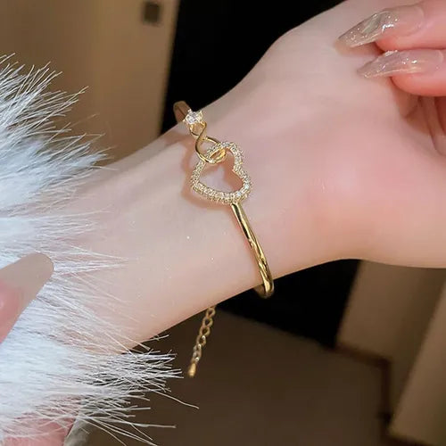 Brazalete Corazón Infinito 💖 Ajustable + Caja de regalo 🎁